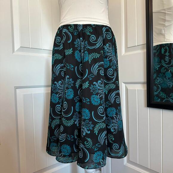 90s black midi skirt - Picture 2 of 8